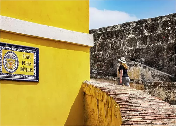 Colombia, Cartagena, Playa de las Bovedas