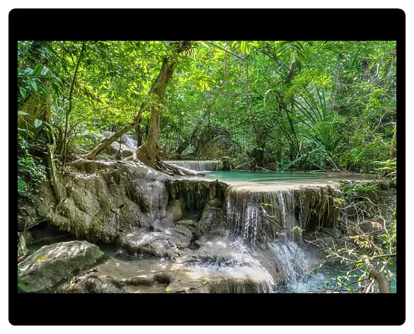 Thailand, Kanchanaburi, Erawan waterfall