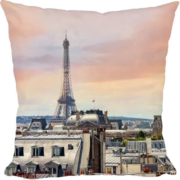 France, Paris, cityscape with Eiffel Tower