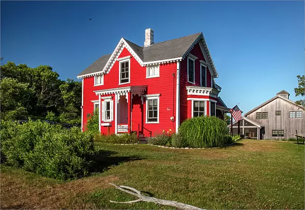 Rhode Island, Block Island, Colorful house