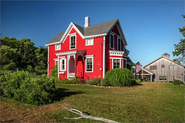 Rhode Island, Block Island, Colorful house