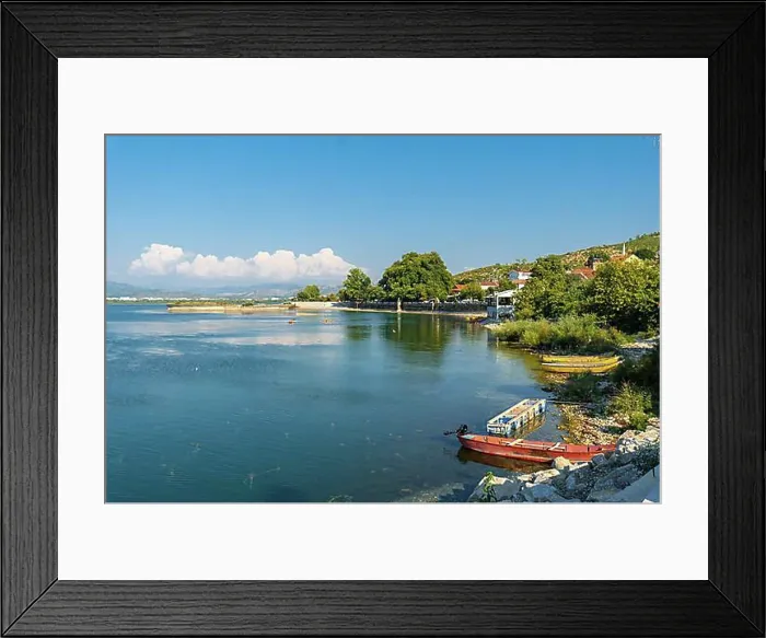 Framed Print : Shiroka Lake Summer Print Framed Print : Shiroka Lake Summer Print