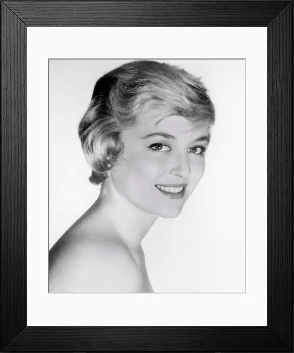 Framed Print : Nicole Courcel Head and Shoulders Print, 1957 Framed Print : Nicole Courcel Head and Shoulders Print, 1957