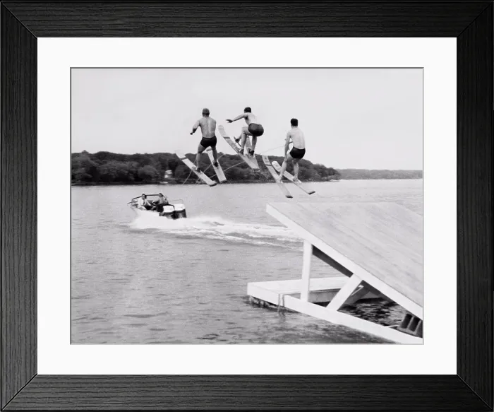Framed Print : United States Print: c. 1956 Water Ski Show Framed Print : United States Print: c. 1956 Water Ski Show