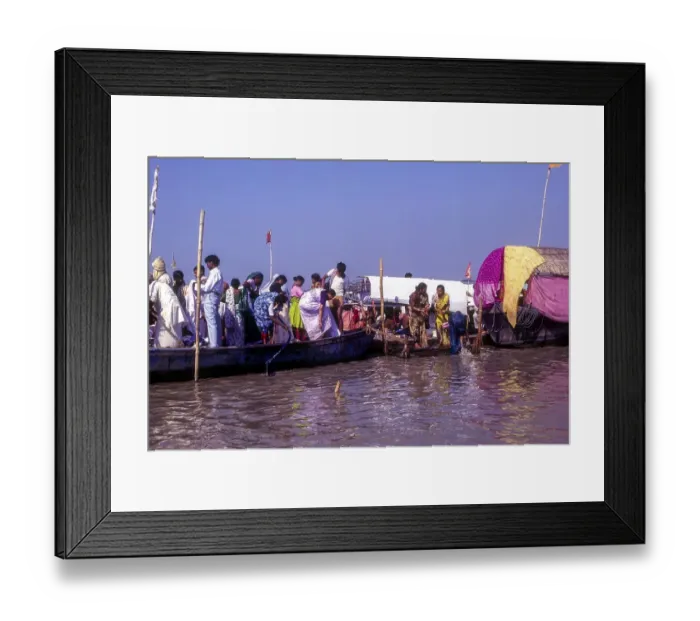 Framed Print : Sangamma Allahabad Confluence Print Framed Print : Sangamma Allahabad Confluence Print