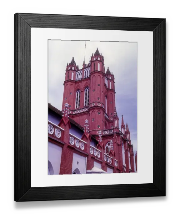 Framed Print : St. Joseph's Metropolitan Cathedral Print, Kerala, India Framed Print : St. Joseph's Metropolitan Cathedral Print, Kerala, India