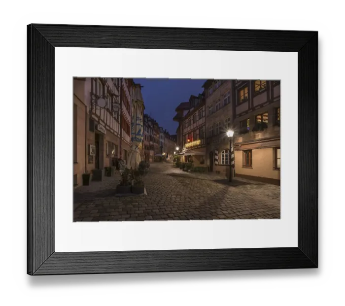 Framed Print : Historic Alstadtstrasse Nighttime Print Framed Print : Historic Alstadtstrasse Nighttime Print