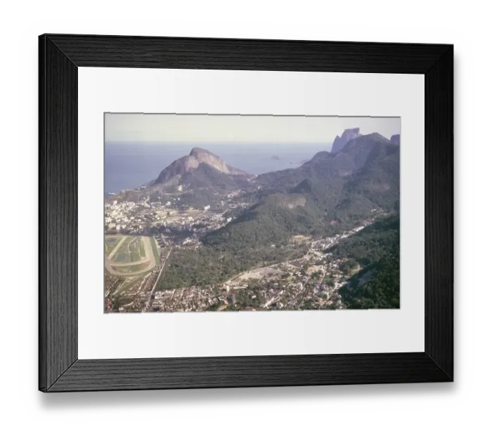 Framed Print : Rio de Janeiro Cityscape Print 1962 Framed Print : Rio de Janeiro Cityscape Print 1962