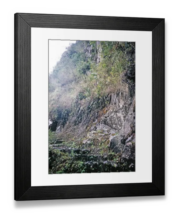 Framed Print : Print of Steep Steps on Huayna Picchu Mountain Path, Machu Picchu, Peru Framed Print : Print of Steep Steps on Huayna Picchu Mountain Path, Machu Picchu, Peru