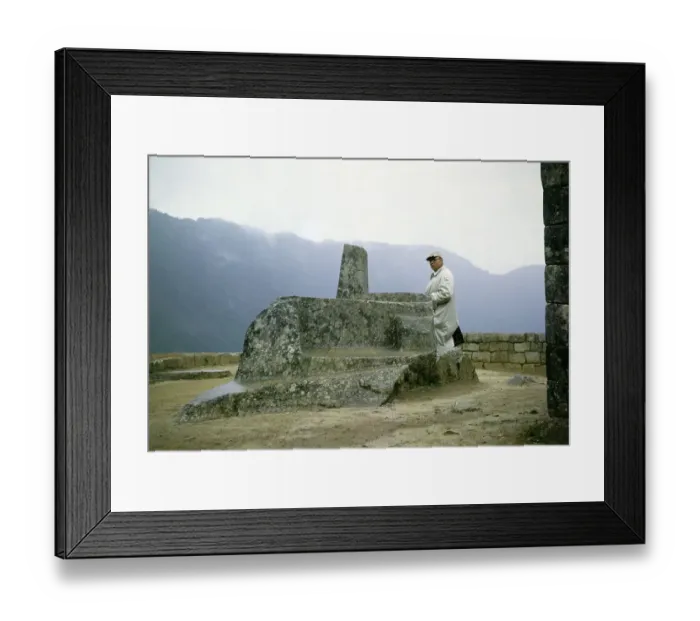 Framed Print : Machu Picchu Intihuatana Sundial Stone Print Framed Print : Machu Picchu Intihuatana Sundial Stone Print