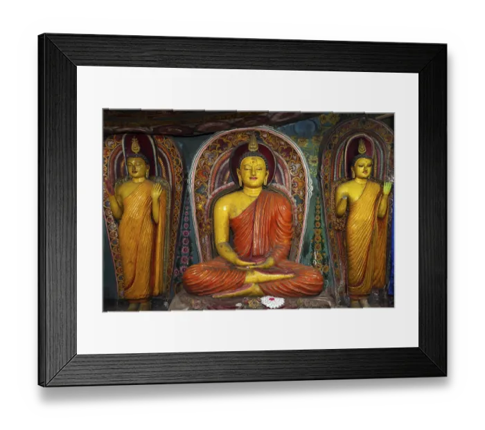 Framed Print : Aluvihara Rock Temple Buddha Statues Print Framed Print : Aluvihara Rock Temple Buddha Statues Print