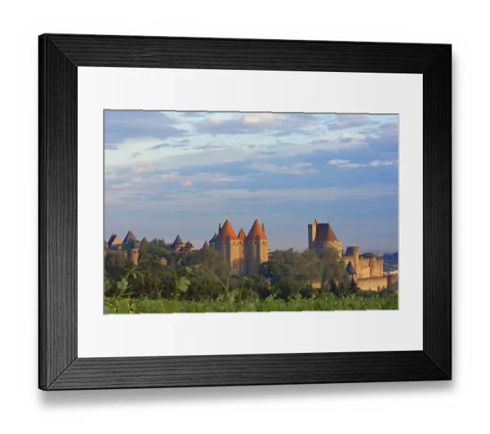 Framed Print : La Cite, Carcassonne Medieval Fortified Town Print Framed Print : La Cite, Carcassonne Medieval Fortified Town Print