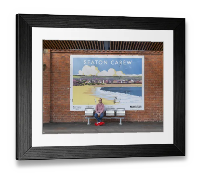 Framed Print : Hartlepool Tourism Billboard Print, Durham, England