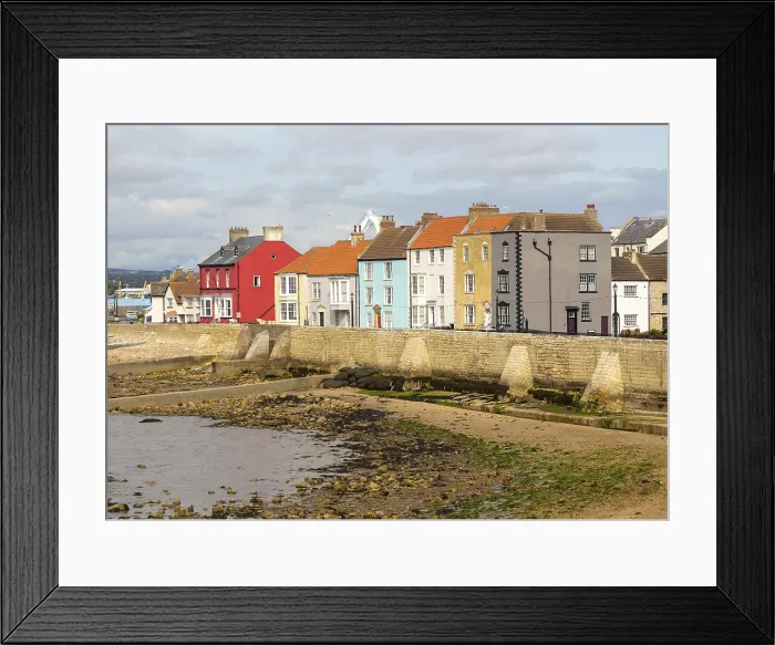 Framed Print : Historic Houses Print, Hartlepool Headland, England Framed Print : Historic Houses Print, Hartlepool Headland, England