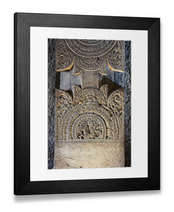 Framed Print : Ajanta Caves Maharashtra India Print Framed Print : Ajanta Caves Maharashtra India Print