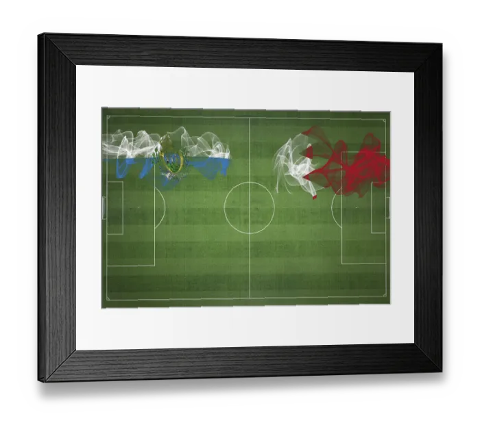 Framed Print : San Marino vs Bahrain Soccer Match Print Framed Print : San Marino vs Bahrain Soccer Match Print