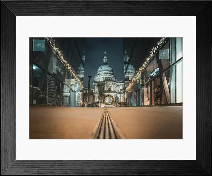 Framed Print : London Cathedral Night Print Framed Print : London Cathedral Night Print