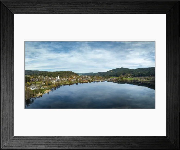 Framed Print : View over Lake Titisee Print, Black Forest, Germany Framed Print : View over Lake Titisee Print, Black Forest, Germany