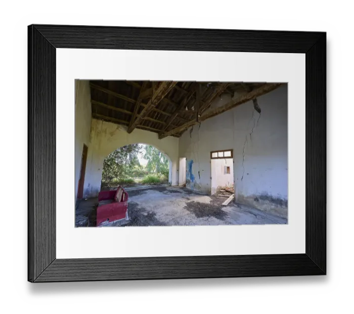 Framed Print : Abandoned World War II Bunker Print, Kalavarda, Rhodes Framed Print : Abandoned World War II Bunker Print, Kalavarda, Rhodes