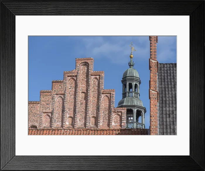 Framed Print : Town Hall Tower with Carillon Print, Lüneburg, Germany Framed Print : Town Hall Tower with Carillon Print, Lüneburg, Germany