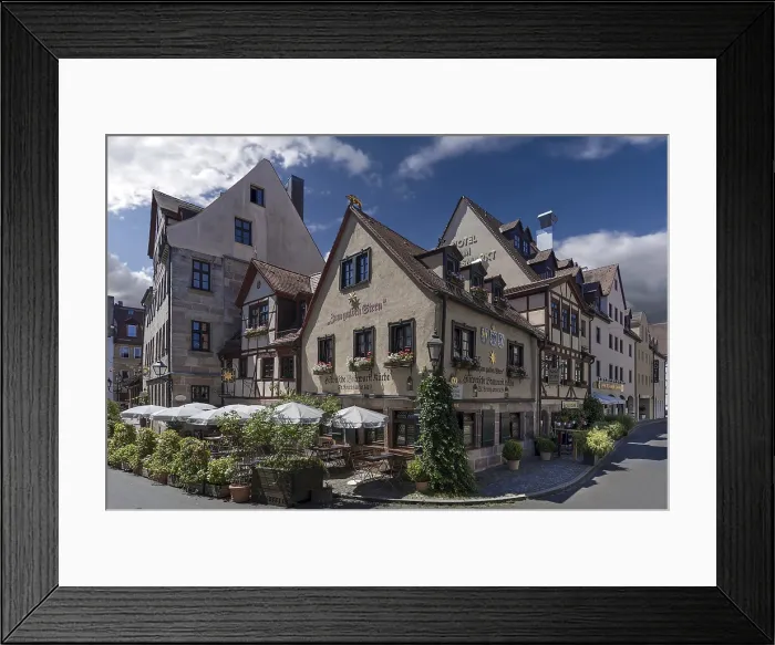 Framed Print : Historic Bratwurst Kitchen Print, Nuremberg, Germany 1419 Framed Print : Historic Bratwurst Kitchen Print, Nuremberg, Germany 1419