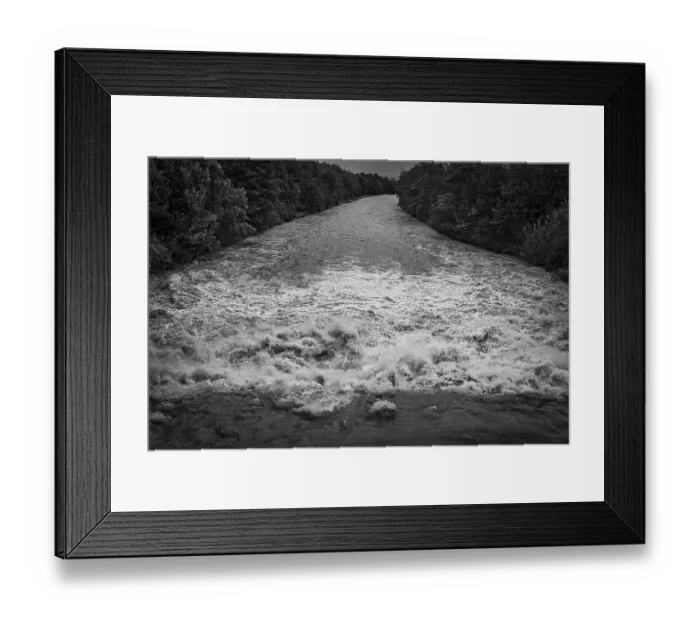 Framed Print : Black and White Print of the Schwarza River in Austria Framed Print : Black and White Print of the Schwarza River in Austria