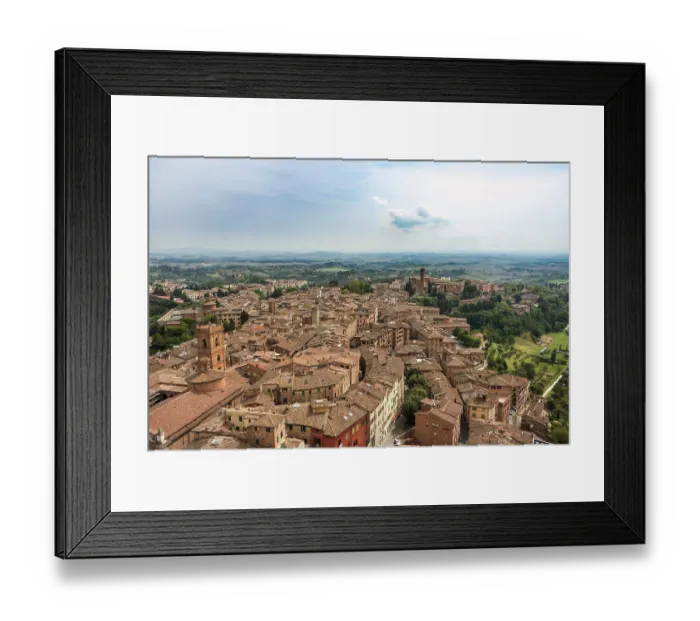 Framed Print : View over the historic centre, Siena Print, Tuscany, Italy Framed Print : View over the historic centre, Siena Print, Tuscany, Italy