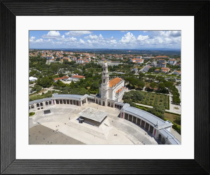 Framed Print : High Angle Shot of Basilica Print, Fatima, Portugal Framed Print : High Angle Shot of Basilica Print, Fatima, Portugal