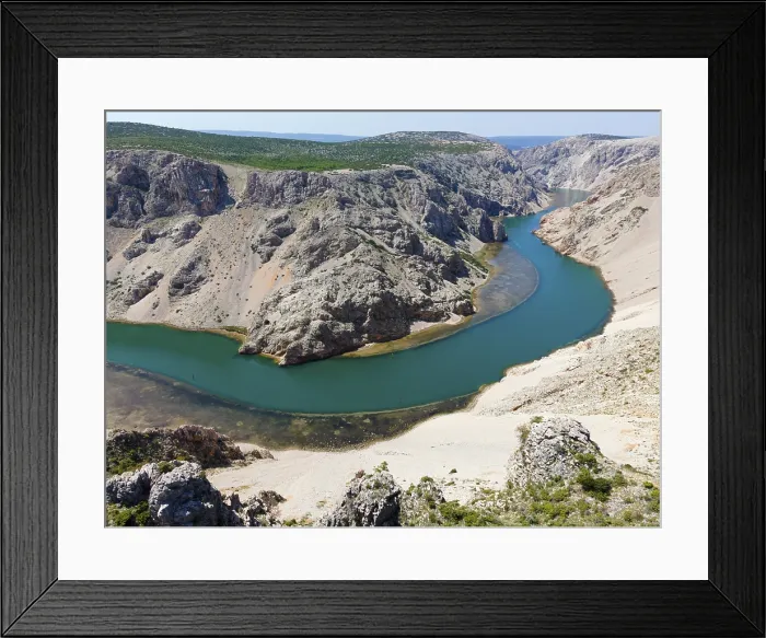 Framed Print : Drone Shot Print, Parizevacka Glavica, Croatia