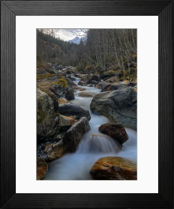 Framed Print : Gradenbach Stream Print, Gradental Valley, Austria Framed Print : Gradenbach Stream Print, Gradental Valley, Austria