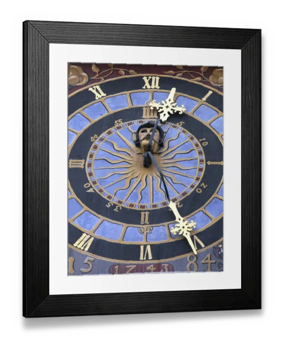Framed Print : Clock Print, Goerlitz Town Hall, Saxony, Germany Framed Print : Clock Print, Goerlitz Town Hall, Saxony, Germany