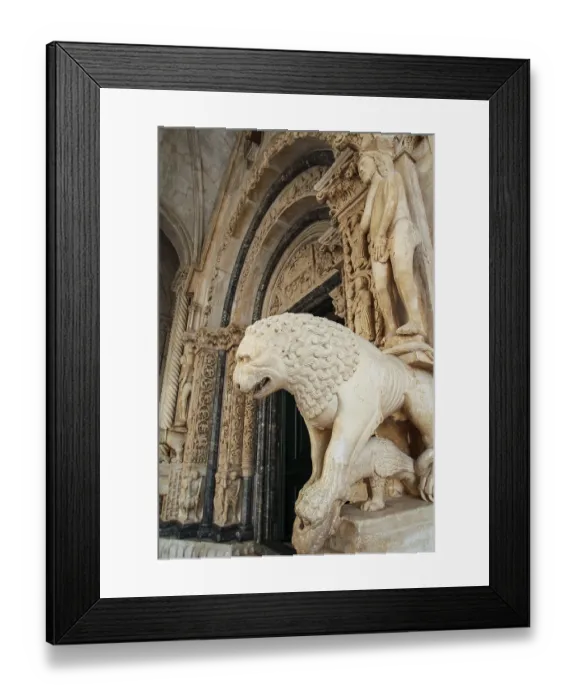 Framed Print : Iconic Radovan's Portal Print, Trogir Cathedral, Croatia Framed Print : Iconic Radovan's Portal Print, Trogir Cathedral, Croatia