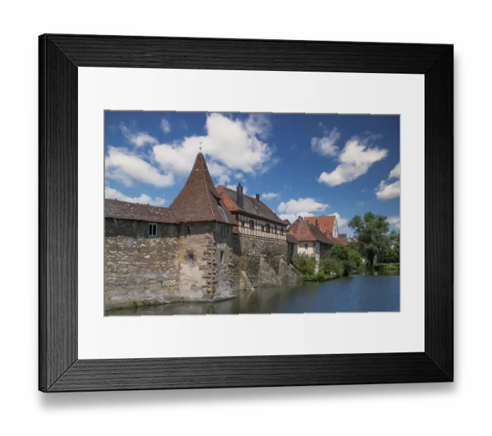Framed Print : Weissenburg Medieval City Wall Print (Bavaria, Germany) Framed Print : Weissenburg Medieval City Wall Print (Bavaria, Germany)