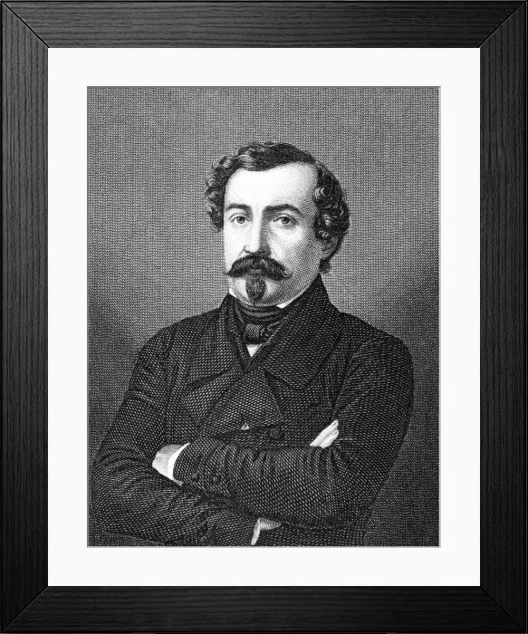 Framed Print : Christophe de Lamoriciere Print, 1859 Engraving Framed Print : Christophe de Lamoriciere Print, 1859 Engraving