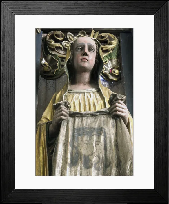Framed Print : Saint Veronica and her Veil Print Framed Print : Saint Veronica and her Veil Print