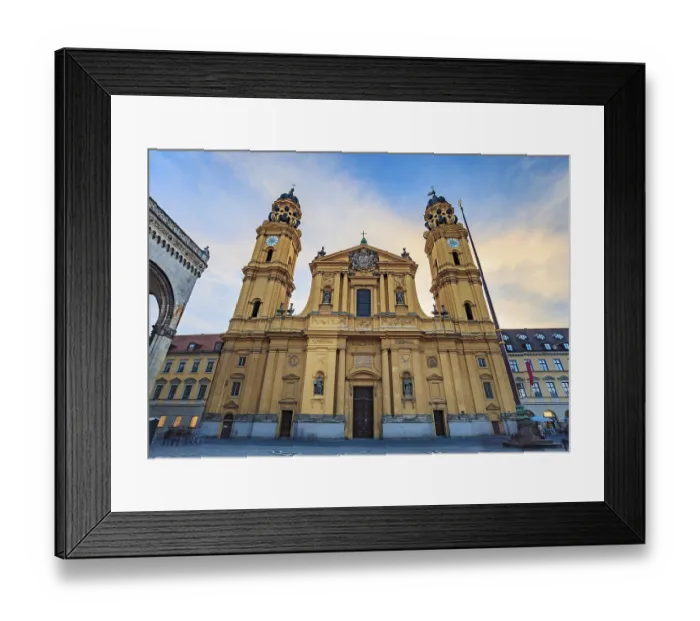 Framed Print : Theatine Church Print, Munich, Germany Framed Print : Theatine Church Print, Munich, Germany