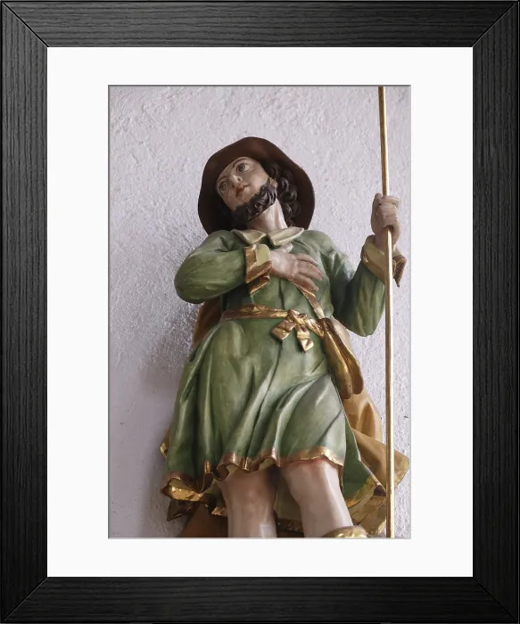 Framed Print : Statue of Saint in Kleinostheim, Germany Print Framed Print : Statue of Saint in Kleinostheim, Germany Print