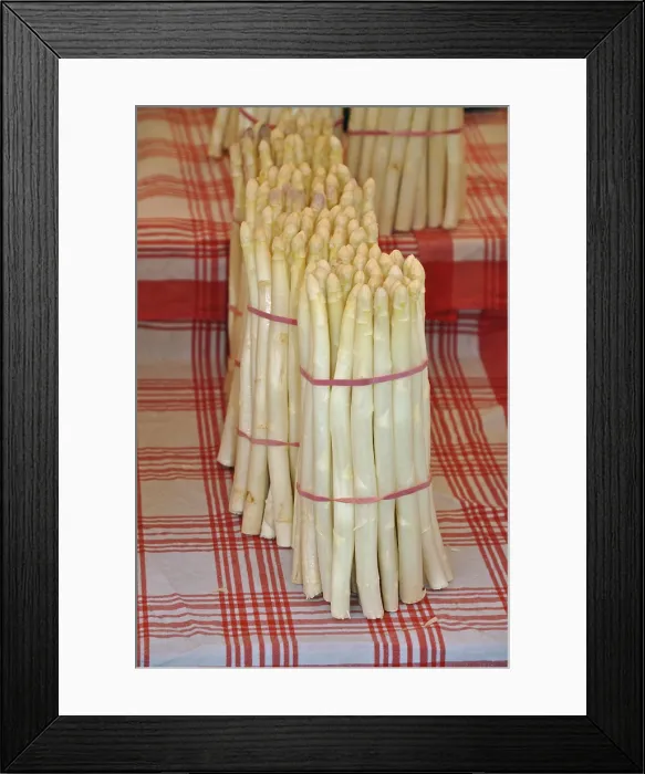 Framed Print : White Asparagus Print, Fresh Vegetable Framed Print : White Asparagus Print, Fresh Vegetable