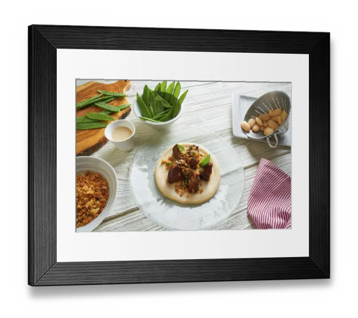Framed Print : Iberia Iberico Pig Cheeks Print Framed Print : Iberia Iberico Pig Cheeks Print
