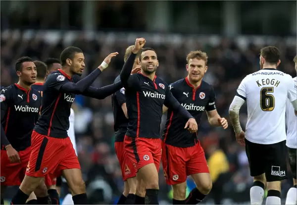 Hal Robson-Kanu and Alex Pearce's Euphoric Goal Celebration: Reading FC's FA Cup Upset Against Derby County