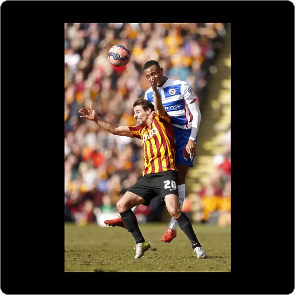 Intense Moment: Obita vs. Morais in FA Cup Sixth Round Clash at Bradford City