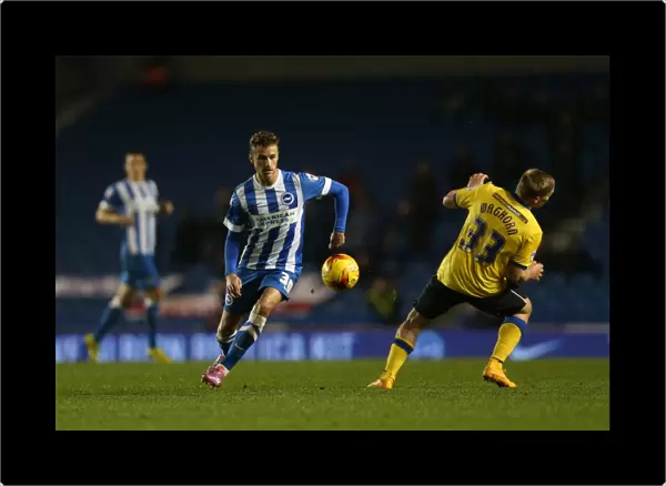 Joe Bennett in Action: Brighton & Hove Albion vs Wigan Athletic, Sky Bet Championship (4 November 2014)
