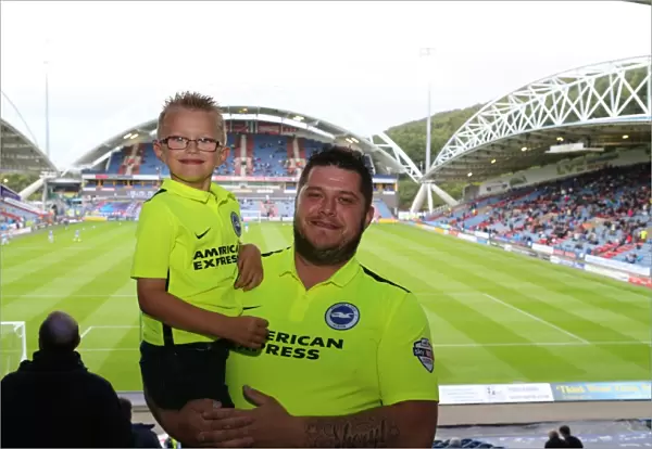 Brighton and Hove Albion Fans in Full Swing at Huddersfield Town Championship Clash, August 2015