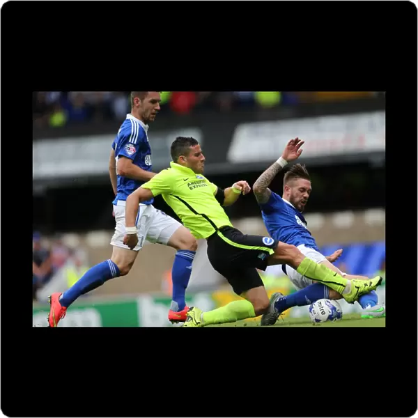 Brighton and Hove Albion's Tomer Hemed Scores Dramatic Goal: 3-2 Lead over Ipswich Town (Sky Bet Championship, 28 Aug 2015)
