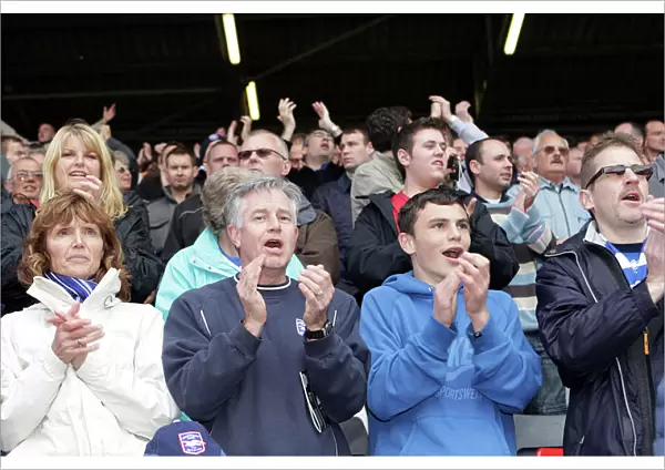 Brighton & Hove Albion Fans in Action at Charlton Athletic, October 16, 2010 (Crowd Shots - Withdean Era)