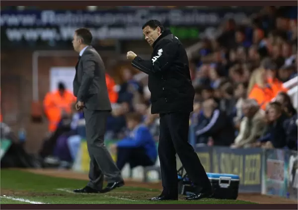 Gus Poyet Leads Brighton & Hove Albion in Championship Showdown Against Middlesbrough at Peterborough, April 2013
