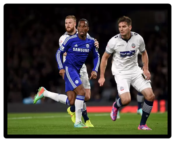 Didier Drogba in Action: Chelsea vs. Bolton Wanderers, Capital One Cup Third Round (September 24, 2014)