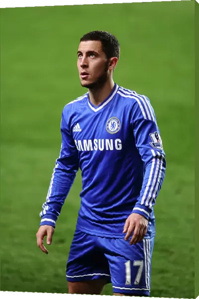 Eden Hazard in Action: Chelsea vs. Tottenham Hotspur, Premier League Rivalry at Stamford Bridge (8th March 2014)