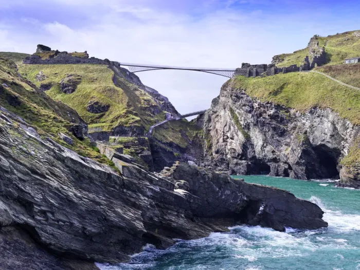 Framed Print : Tintagel Castle Print DP248518 Framed Print : Tintagel Castle Print DP248518