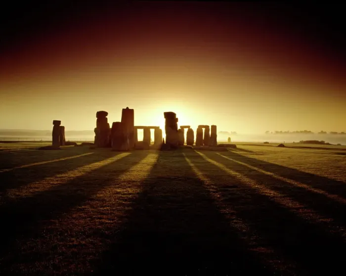 Framed Print : Stonehenge Print: West-facing View at Sunrise